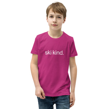 CS0017 - 03001 - ski kind Youth Short Sleeve T-Shirt