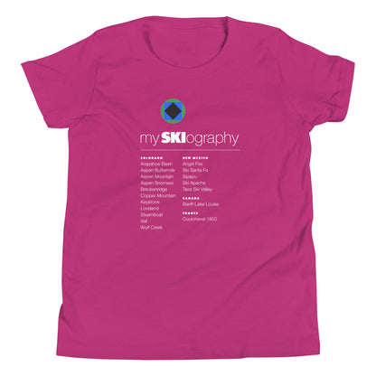 CS0001 - 03001 - mySKIography Unisex Youth Short Sleeve T-Shirt