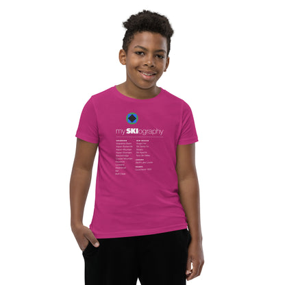 CS0001 - 03001 - mySKIography Unisex Youth Short Sleeve T-Shirt