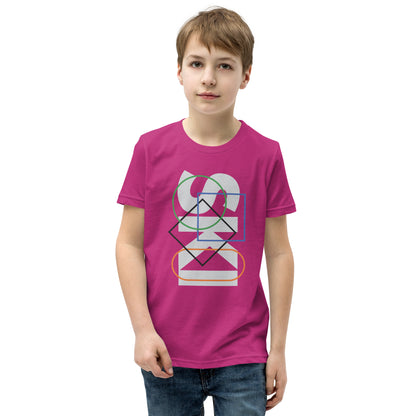 CS0044 - 03001 - SKI Icons Outlined Unisex Youth Short Sleeve T-Shirt