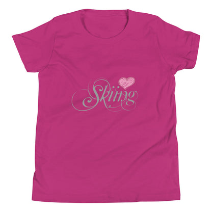 CS0047 - 03001 - Love Sking/Women's Youth Short Sleeve T-Shirt