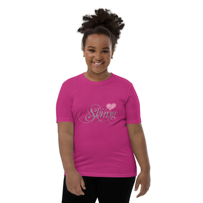 CS0047 - 03001 - Love Sking/Women's Youth Short Sleeve T-Shirt