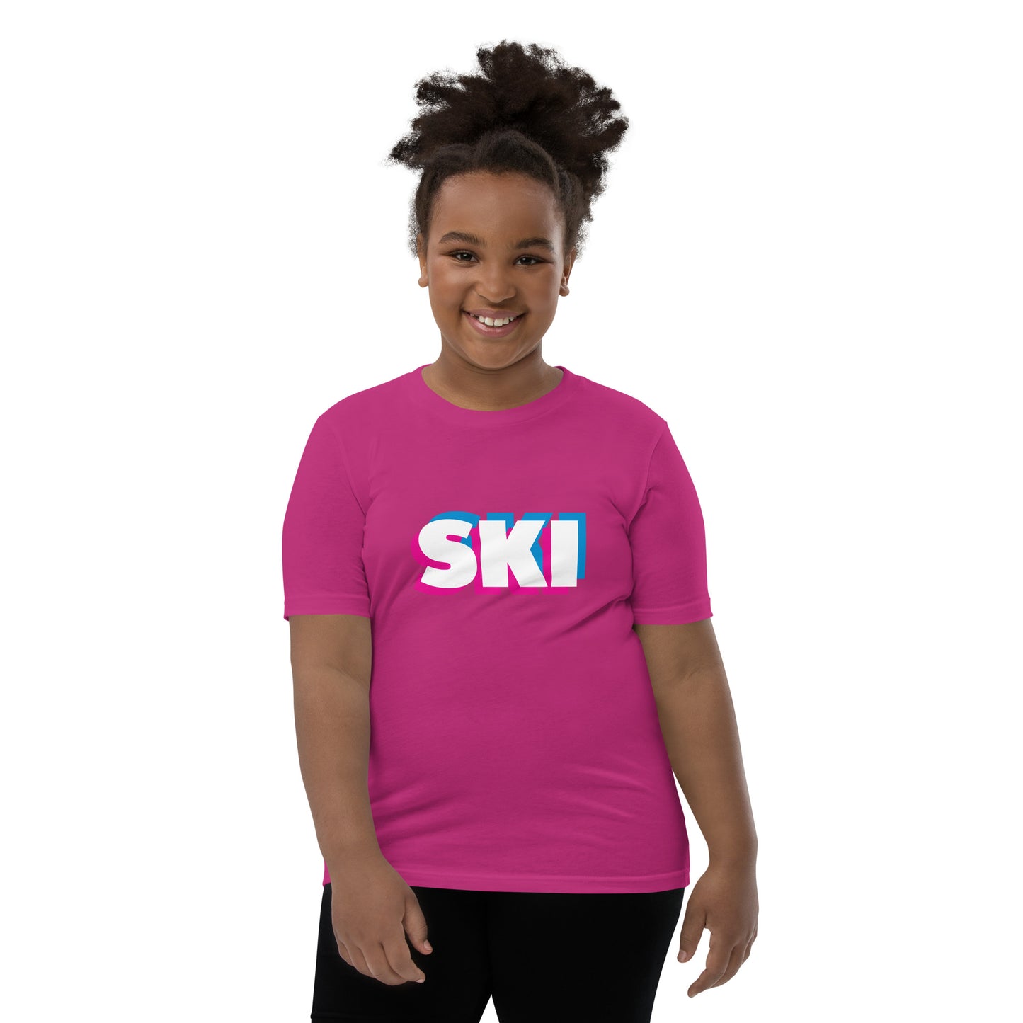 CS0058 - 03001 - 3D SKI Unisex Youth Short Sleeve T-Shirt