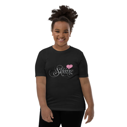 CS0047 - 03001 - Love Sking/Women's Youth Short Sleeve T-Shirt