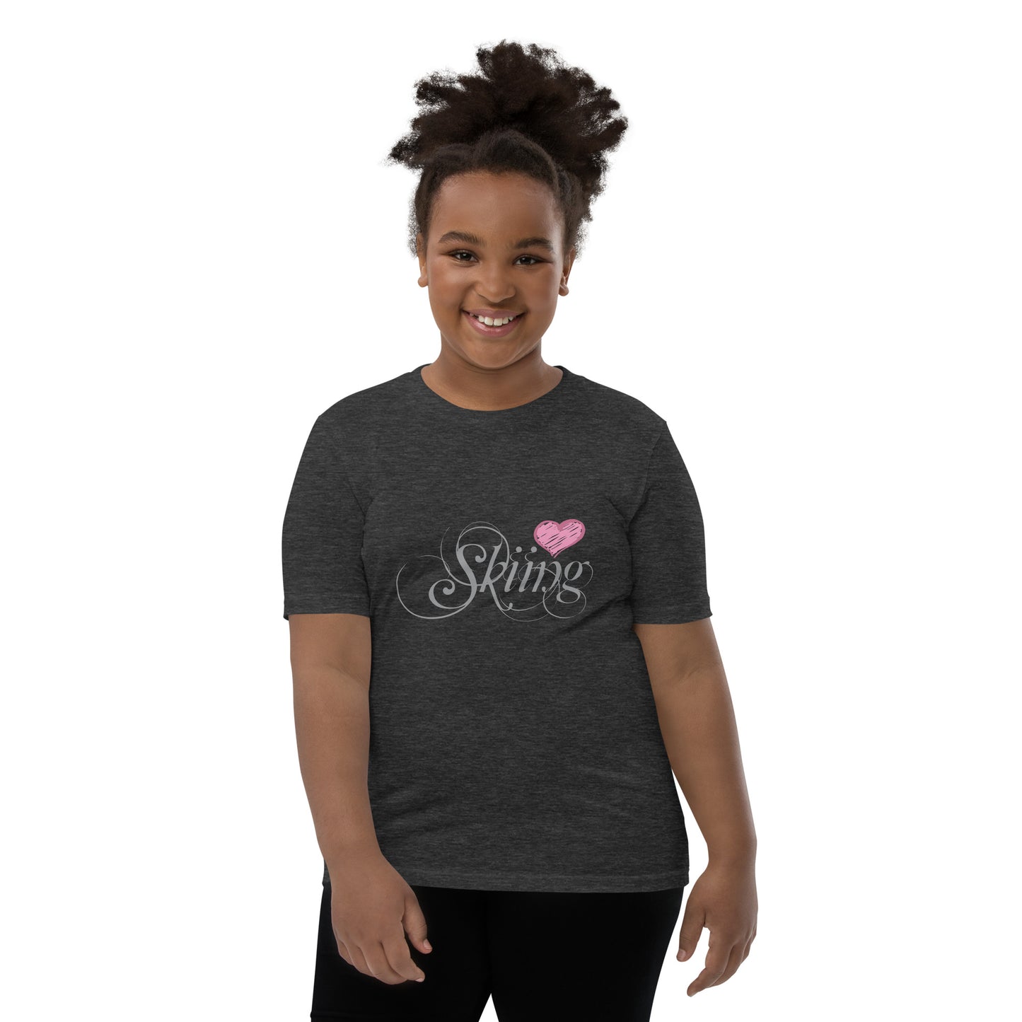 CS0047 - 03001 - Love Sking/Women's Youth Short Sleeve T-Shirt