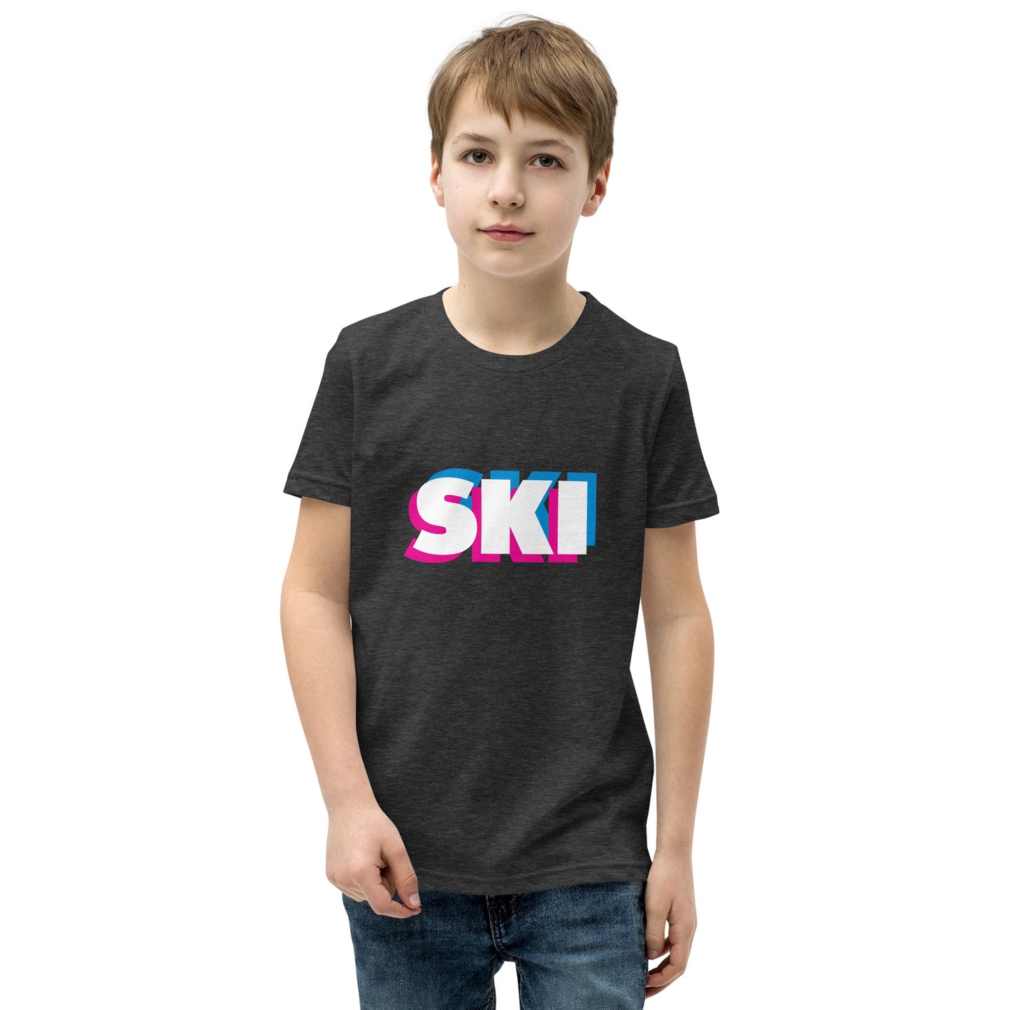 CS0058 - 03001 - 3D SKI Unisex Youth Short Sleeve T-Shirt