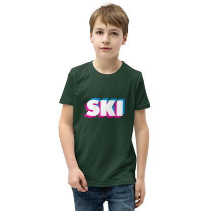 CS0058 - 03001 - 3D SKI Unisex Youth Short Sleeve T-Shirt