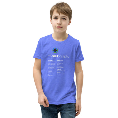 CS0001 - 03001 - mySKIography Unisex Youth Short Sleeve T-Shirt