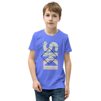 CS0044 - 03001 - SKI Icons Outlined Unisex Youth Short Sleeve T-Shirt