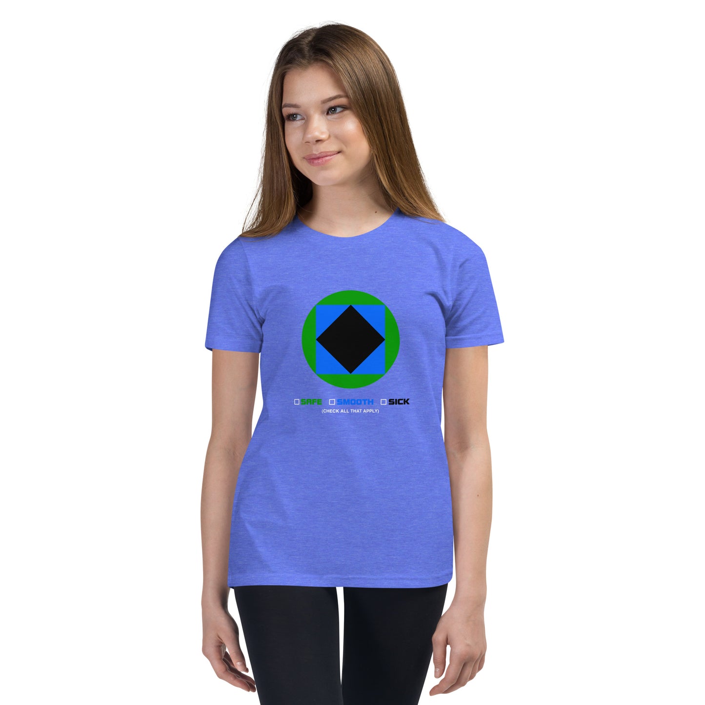 CS0002 - 03001 - Trail Icon Checklist Unisex Youth Short Sleeve T-Shirt