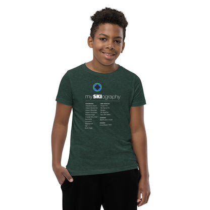 CS0001 - 03001 - mySKIography Unisex Youth Short Sleeve T-Shirt