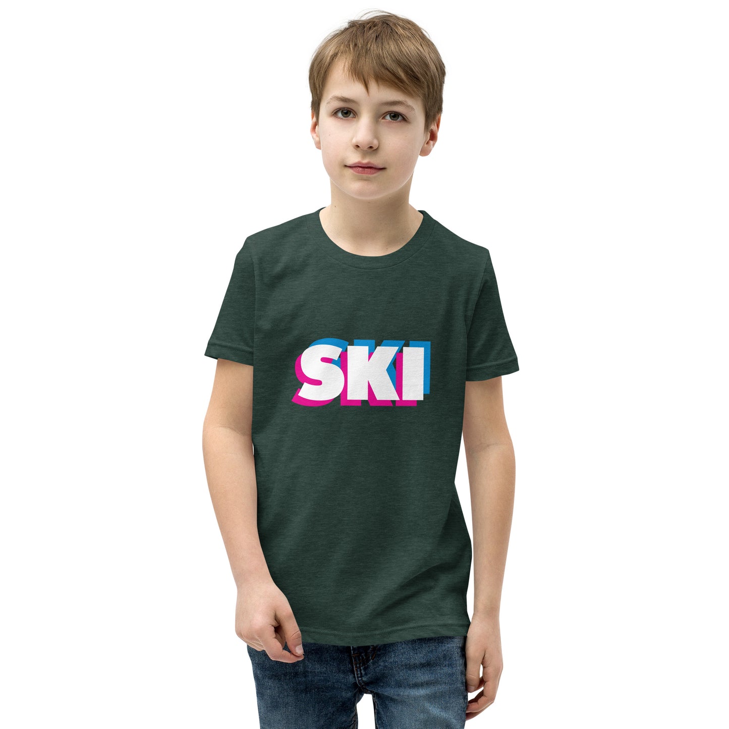 CS0058 - 03001 - 3D SKI Unisex Youth Short Sleeve T-Shirt