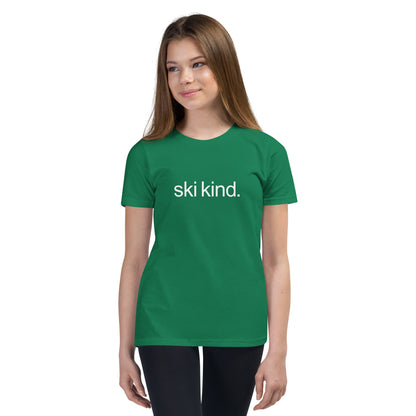 CS0017 - 03001 - ski kind Youth Short Sleeve T-Shirt