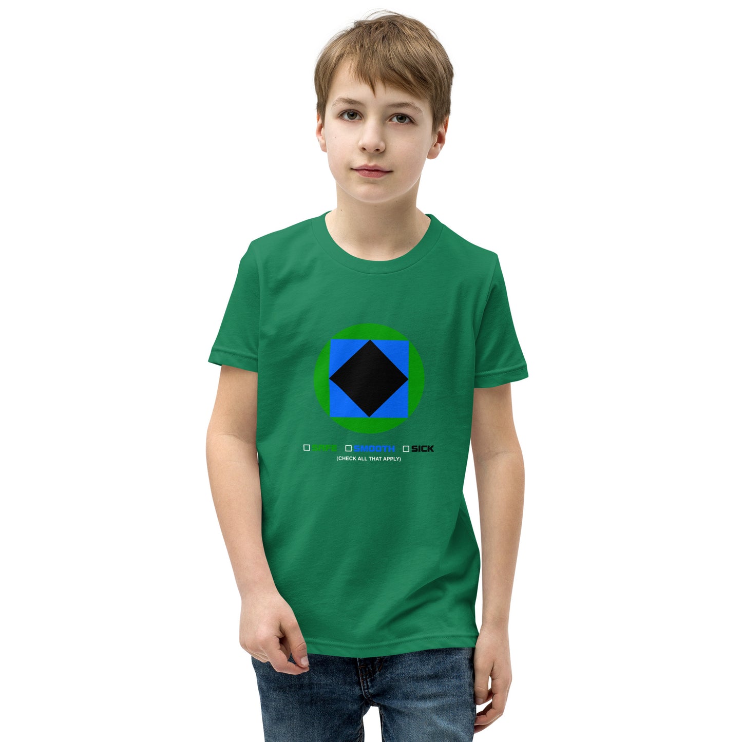 CS0002 - 03001 - Trail Icon Checklist Unisex Youth Short Sleeve T-Shirt