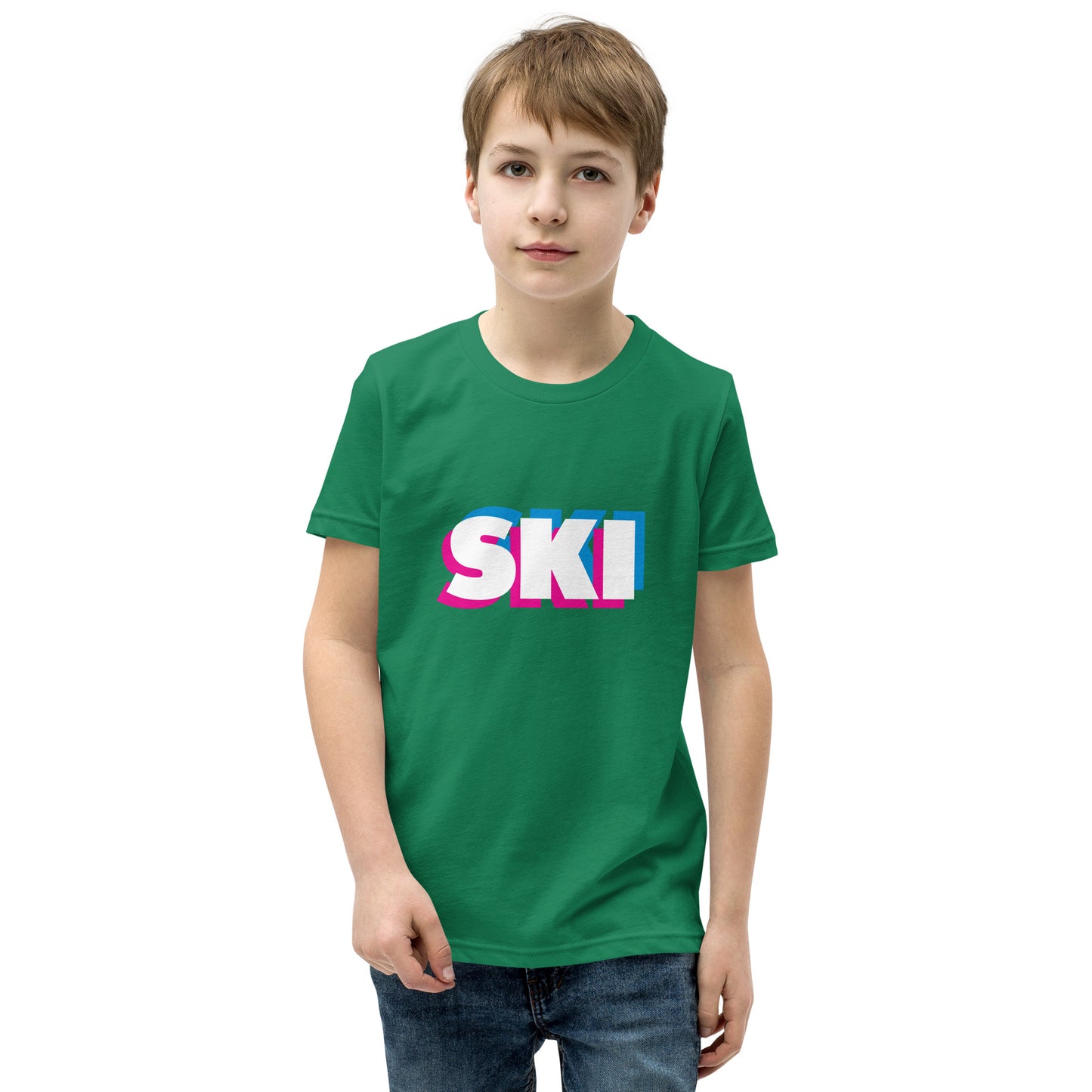 CS0058 - 03001 - 3D SKI Unisex Youth Short Sleeve T-Shirt