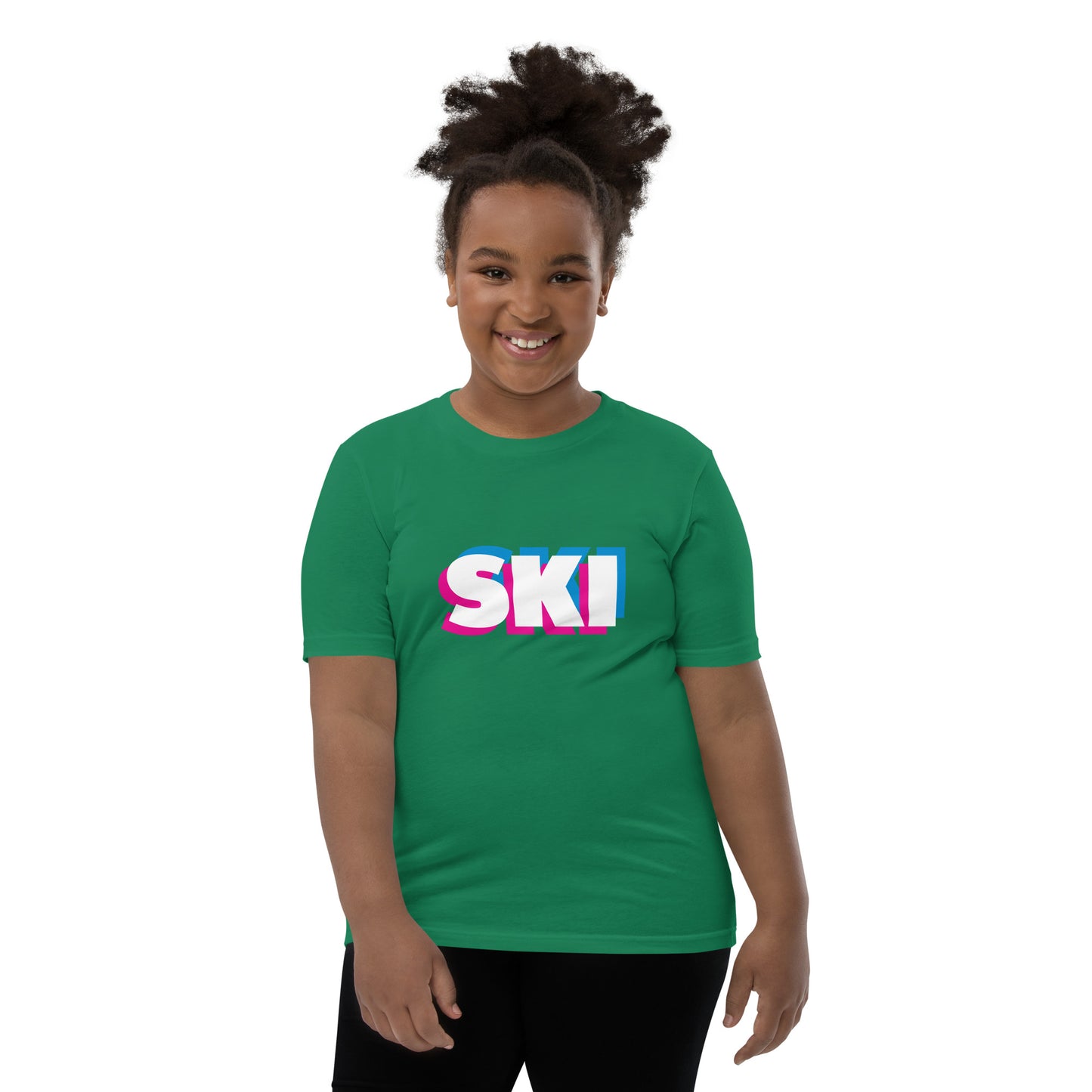 CS0058 - 03001 - 3D SKI Unisex Youth Short Sleeve T-Shirt