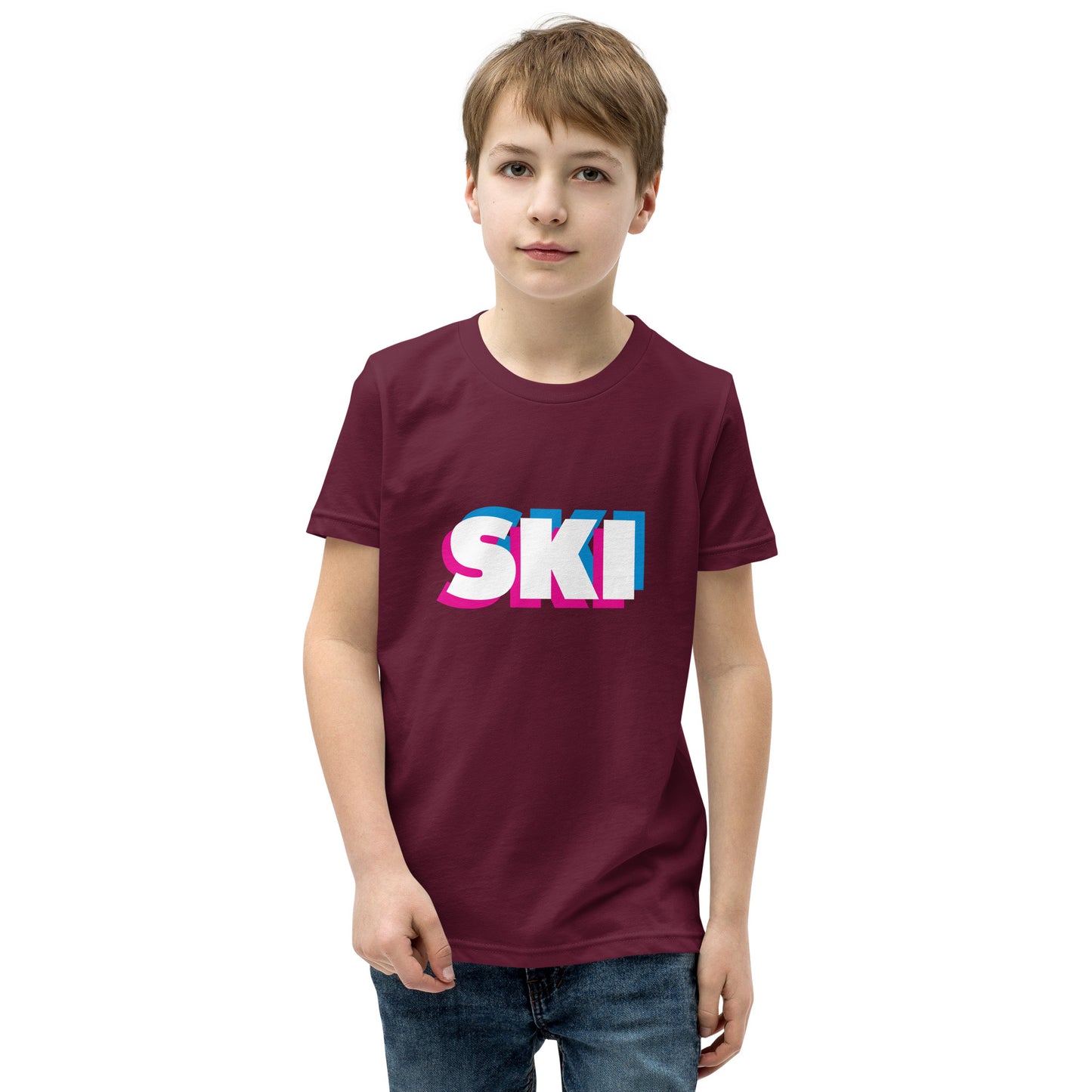 CS0058 - 03001 - 3D SKI Unisex Youth Short Sleeve T-Shirt