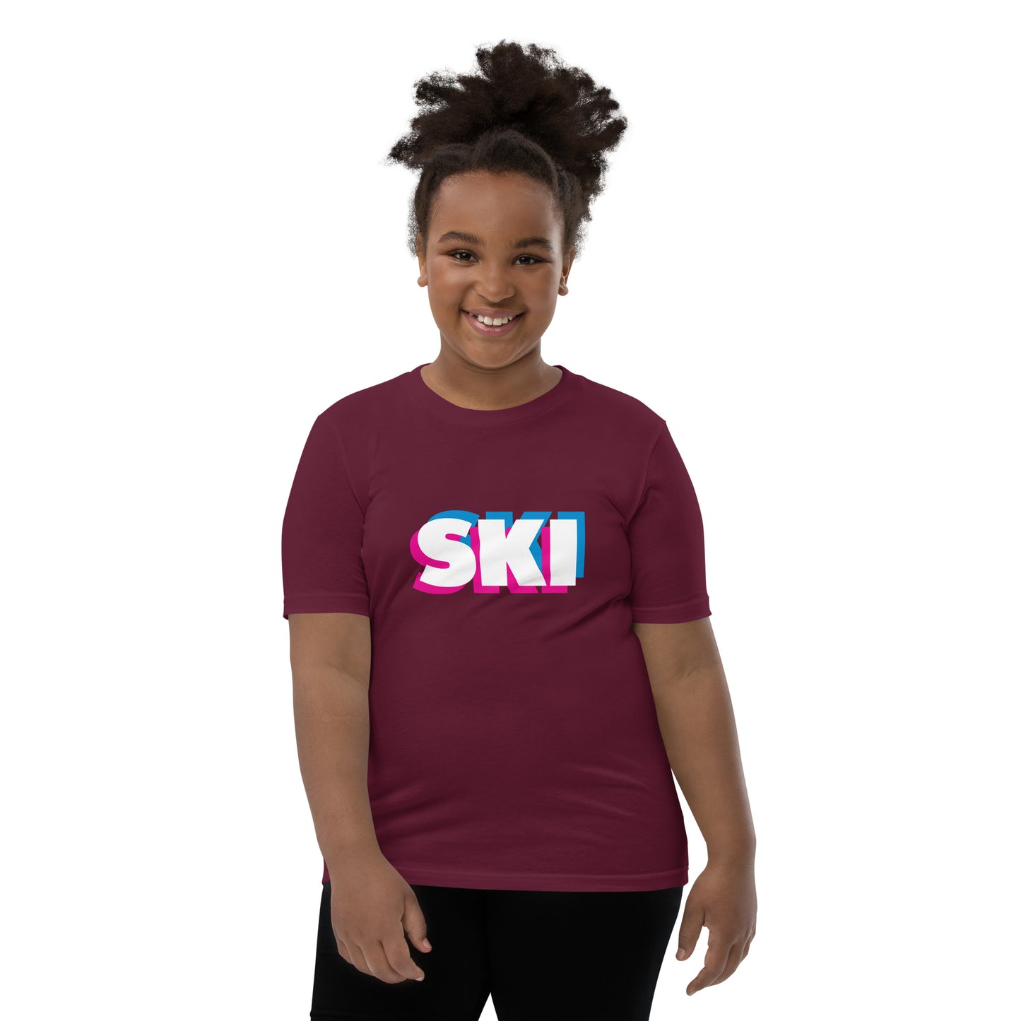 CS0058 - 03001 - 3D SKI Unisex Youth Short Sleeve T-Shirt