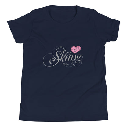 CS0047 - 03001 - Love Sking/Women's Youth Short Sleeve T-Shirt