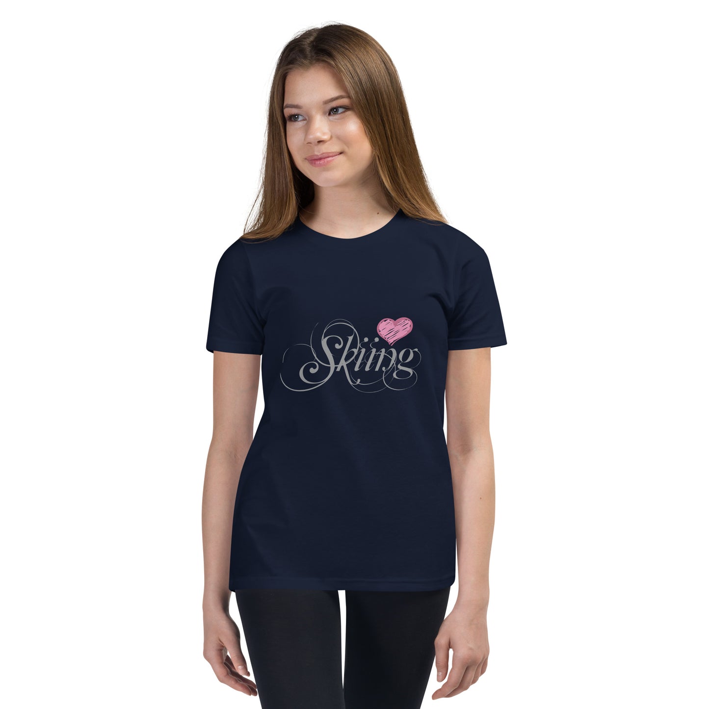 CS0047 - 03001 - Love Sking/Women's Youth Short Sleeve T-Shirt