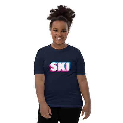 CS0058 - 03001 - 3D SKI Unisex Youth Short Sleeve T-Shirt