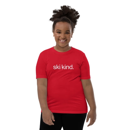 CS0017 - 03001 - ski kind Youth Short Sleeve T-Shirt