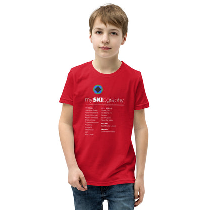 CS0001 - 03001 - mySKIography Unisex Youth Short Sleeve T-Shirt