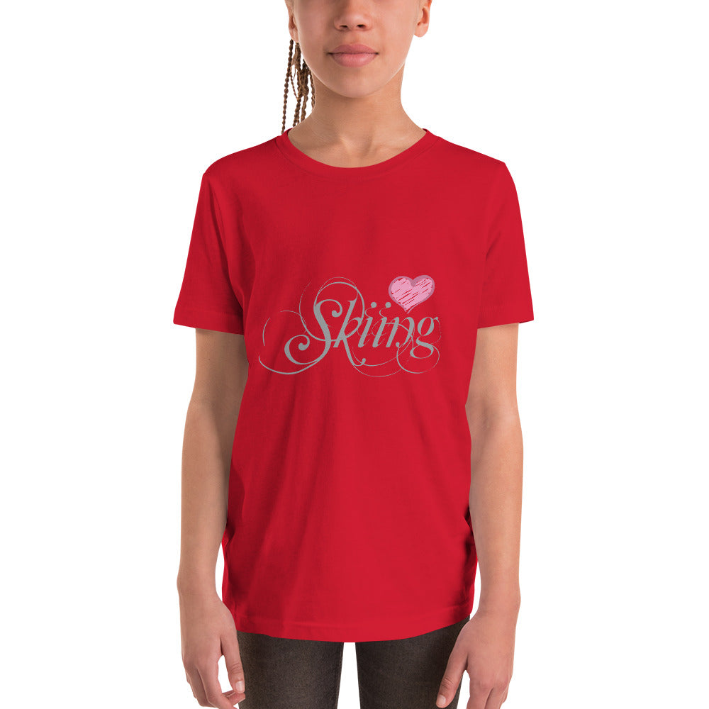 CS0047 - 03001 - Love Sking/Women's Youth Short Sleeve T-Shirt