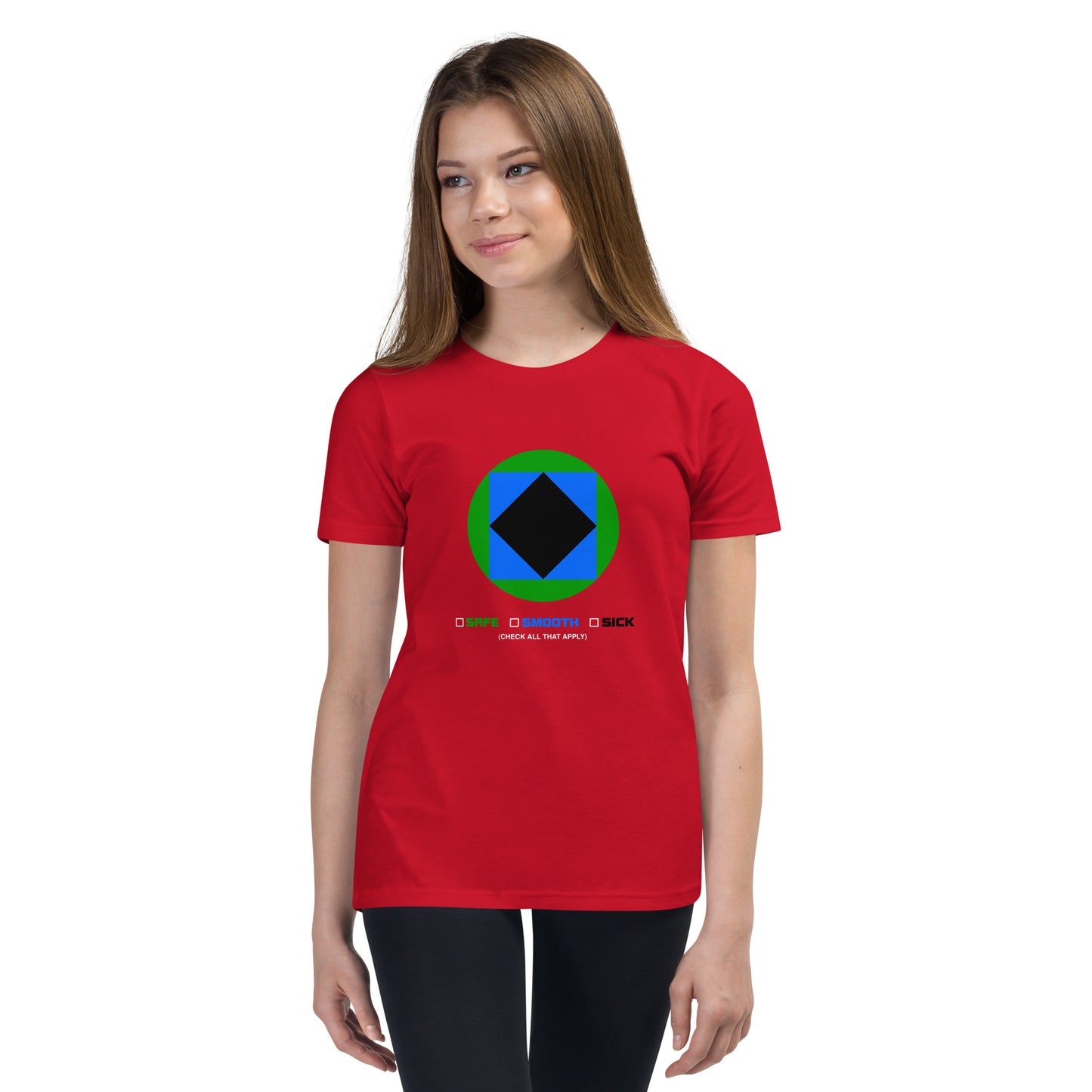 CS0002 - 03001 - Trail Icon Checklist Unisex Youth Short Sleeve T-Shirt