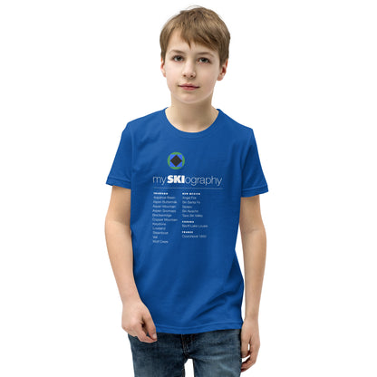 CS0001 - 03001 - mySKIography Unisex Youth Short Sleeve T-Shirt