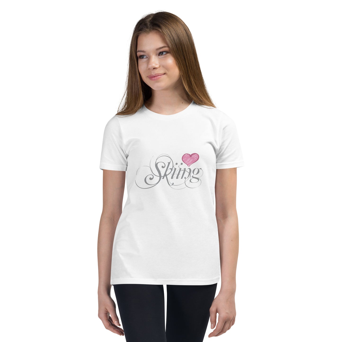 CS0047 - 03001 - Love Sking/Women's Youth Short Sleeve T-Shirt