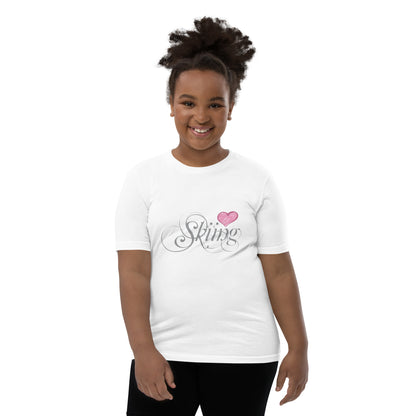 CS0047 - 03001 - Love Sking/Women's Youth Short Sleeve T-Shirt