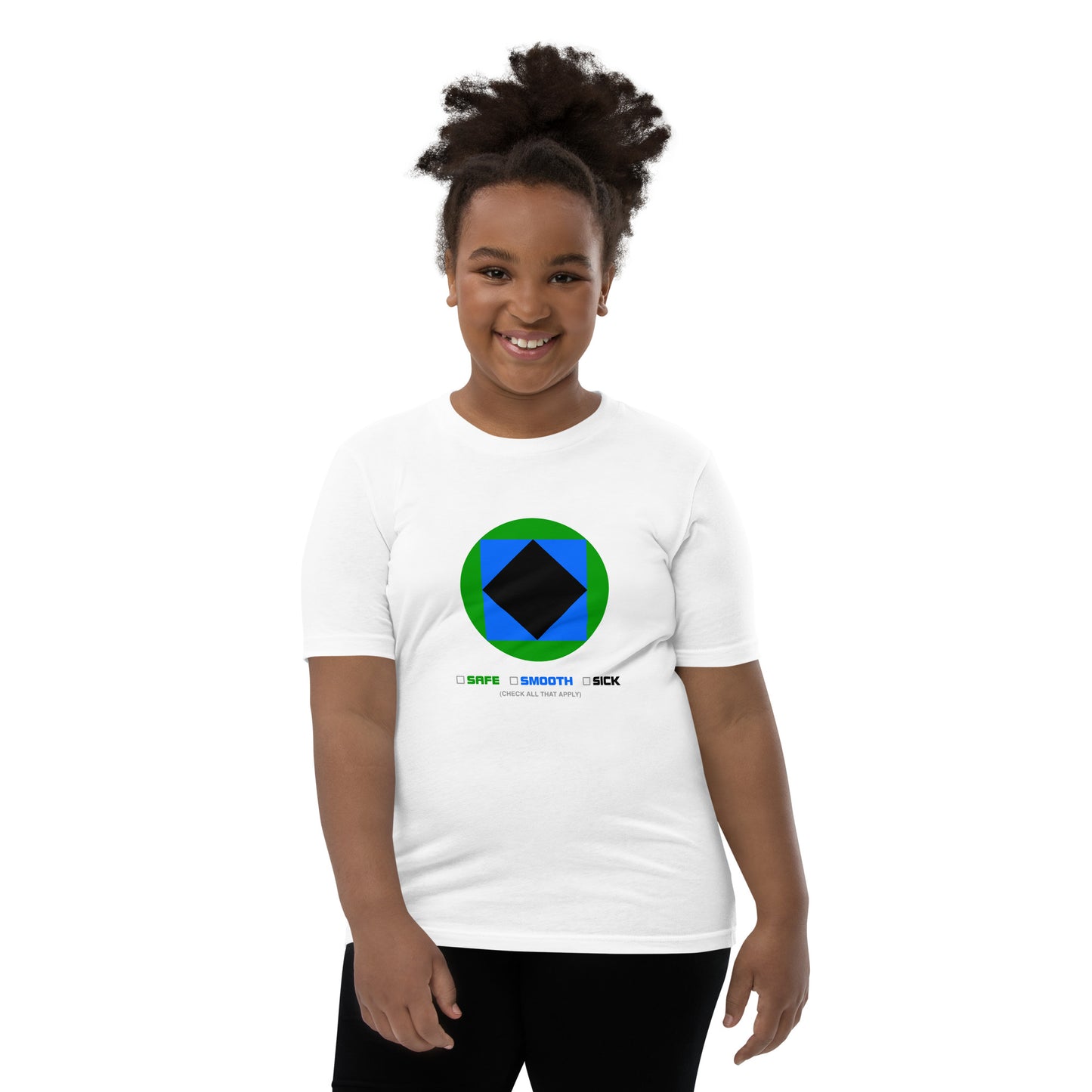 CS0002 - 03001 - Trail Icon Checklist Unisex Youth Short Sleeve T-Shirt